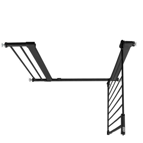 Baby Gate, Safety Lock for Doorway 36‘’ White/Black