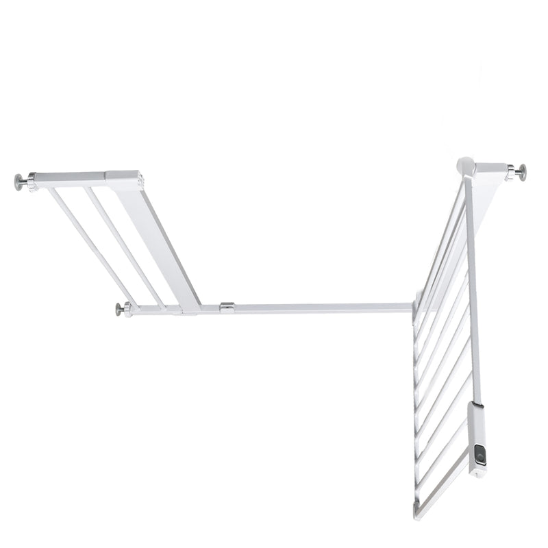 Baby Gate, Safety Lock for Doorway 36‘’ White/Black