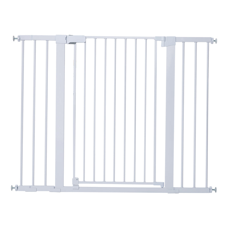 Baby Gate, Safety Lock for Doorway 36‘’ White/Black